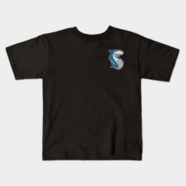 FatSharkYes small shark Kids T-Shirt by Tusn